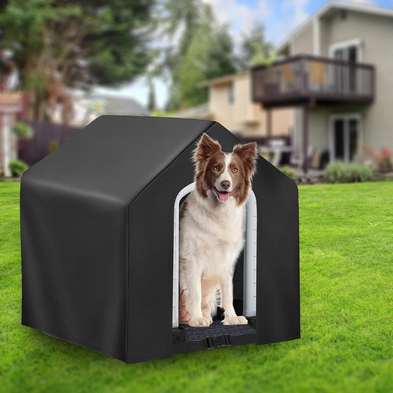 Kasla Dog House Cover, Covers for Winter Large Dog House Outdoor Weatherproof (36x34x32in)-Only Cover - Image 5